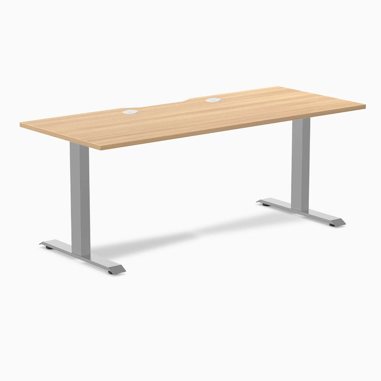 Desky Zero Scalloped Laminate Office Desk
