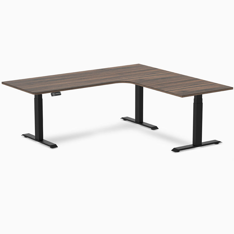 Desky L-shape standing desk jarrah legno