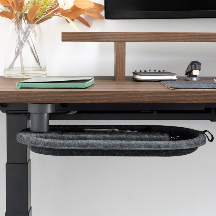 Felt 360 degrees spin drawer attached on desk