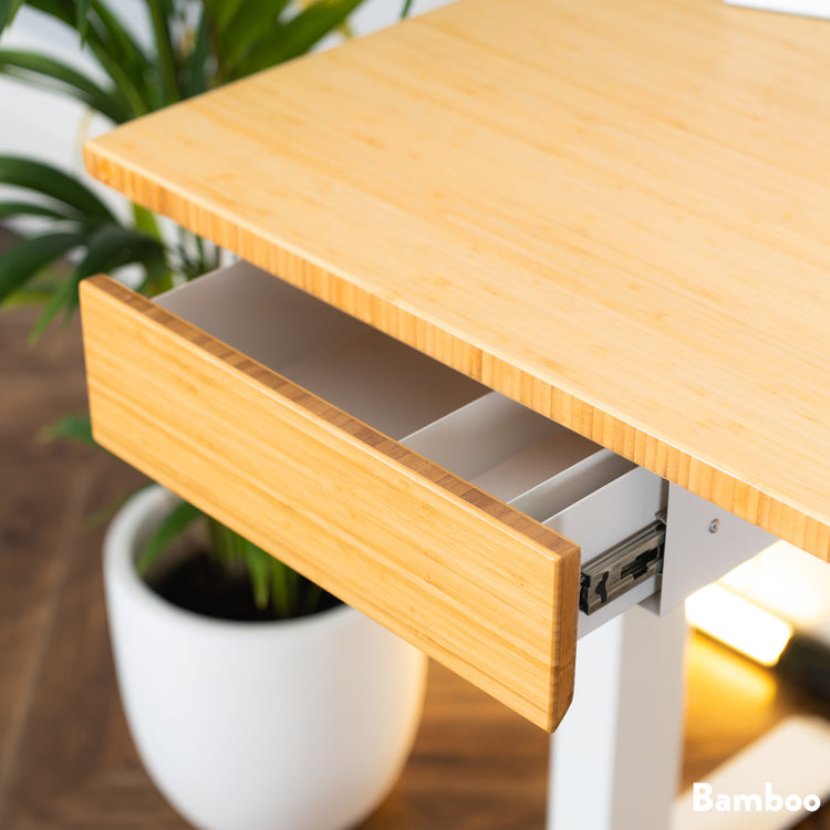 desky bamboo under desk drawer