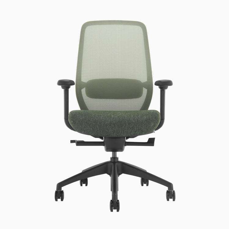 Green ergonomic coilflex chair