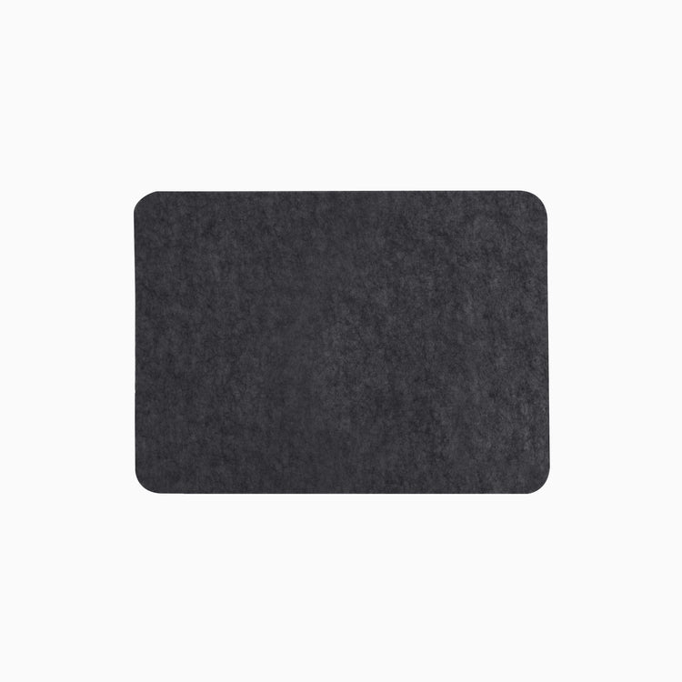 desky cork felt desk pad dark grey