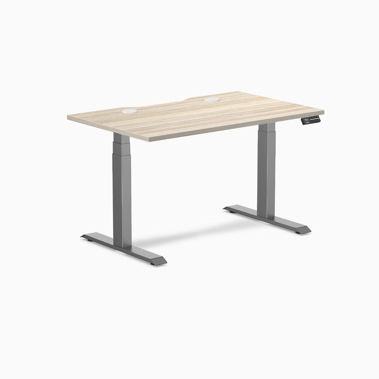 Desky Dual Scalloped Laminate Sit Stand Desk