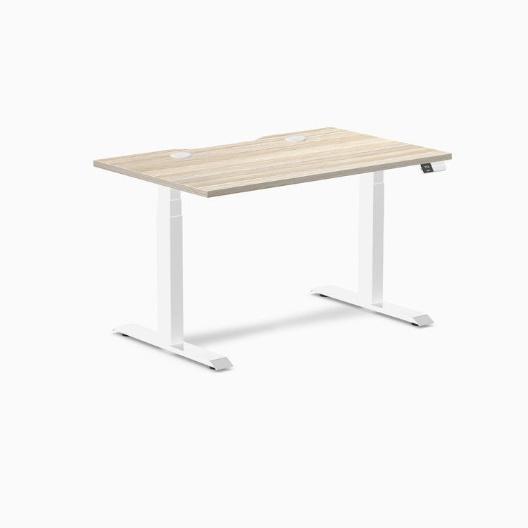 Desky Dual Scalloped Laminate Sit Stand Desk