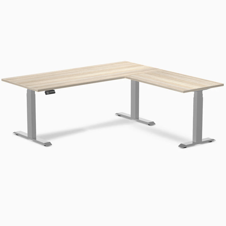 Desky L-Shape Laminate Sit Stand Desk