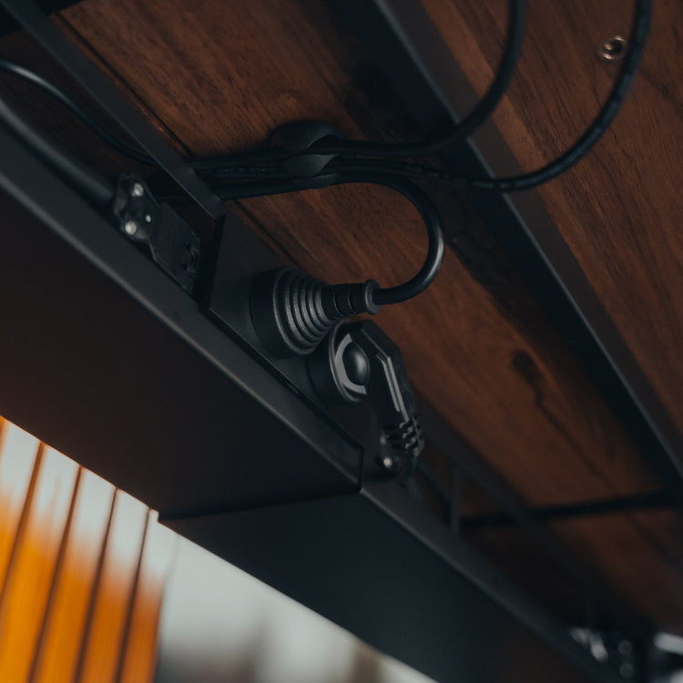Cable management channel and power