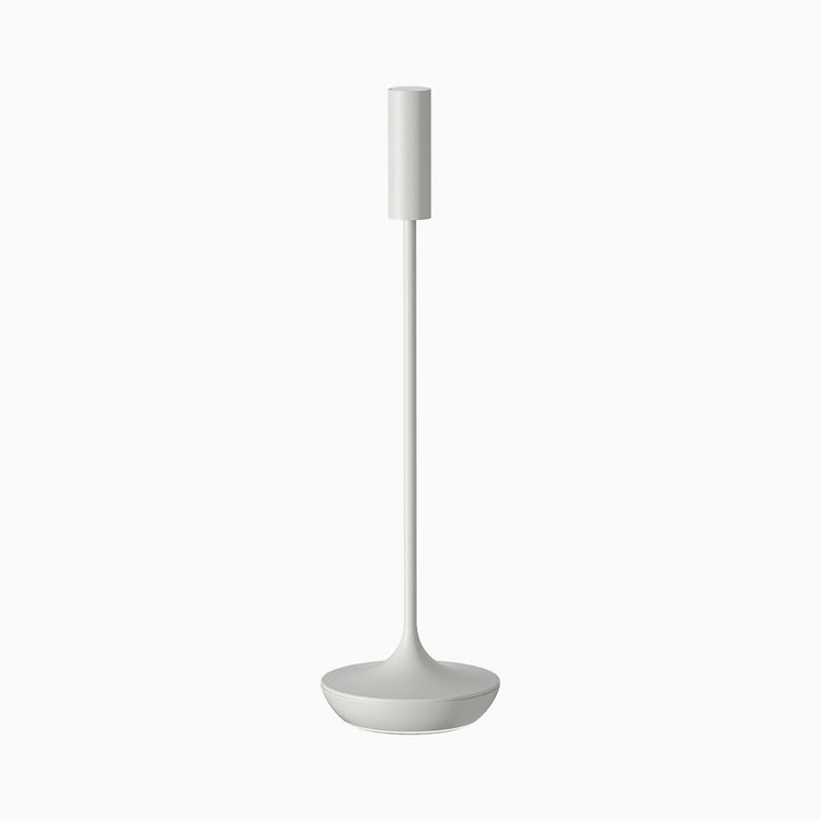 Desky slim wireless rechargeable battery lamp in white
