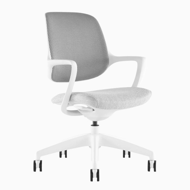 Modern white desk chair - Desky