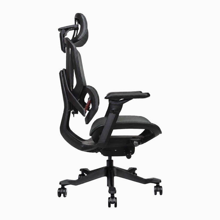 Contourra ergonomic office chair in black side view