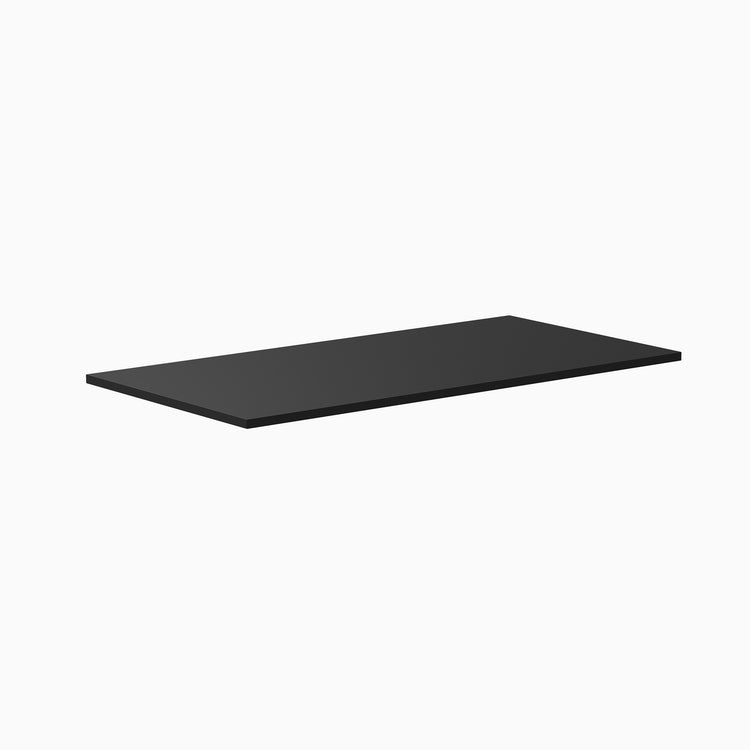 Desky Laminate Desk Tops - black 1500mm straight