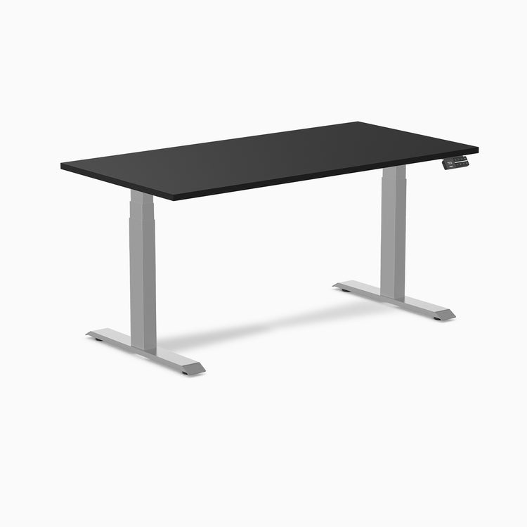 Desky Alpha Dual straight Sit Stand Gaming Desk 1500mm gray legs