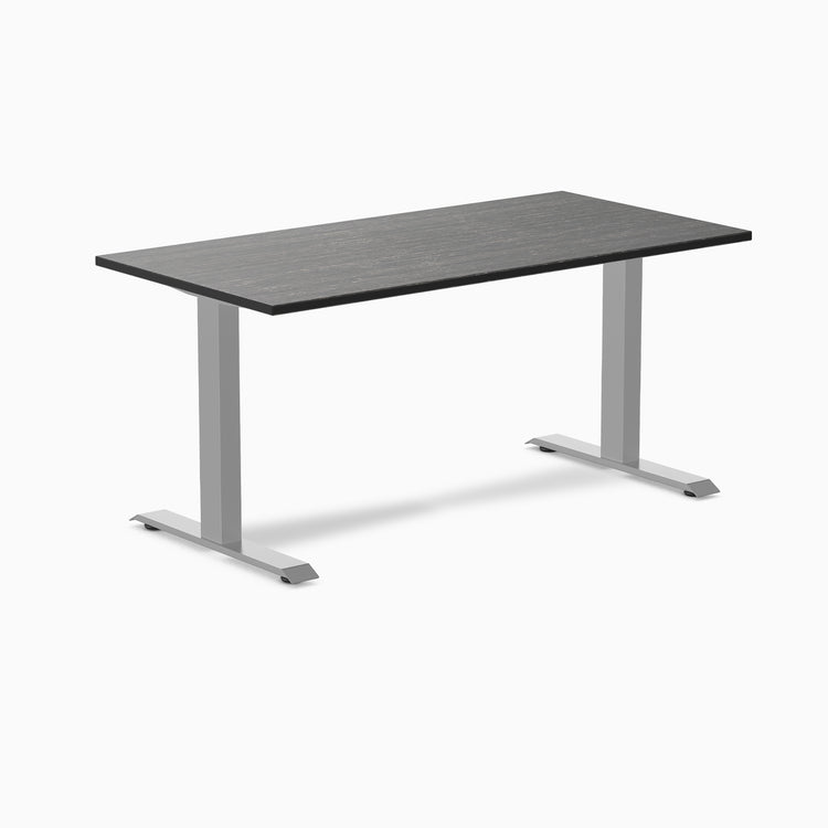 Desy fixed dark bamboo desk 1500mm in gray