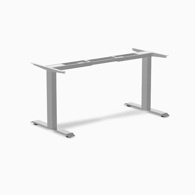 Desky Zero Fixed Office Desk Frame in gray