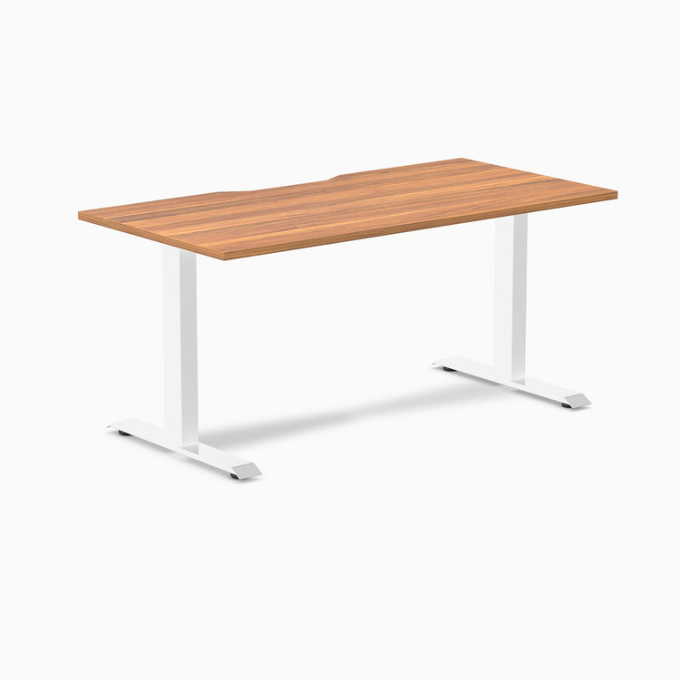 Desky Zero Scalloped Laminate Office Desk