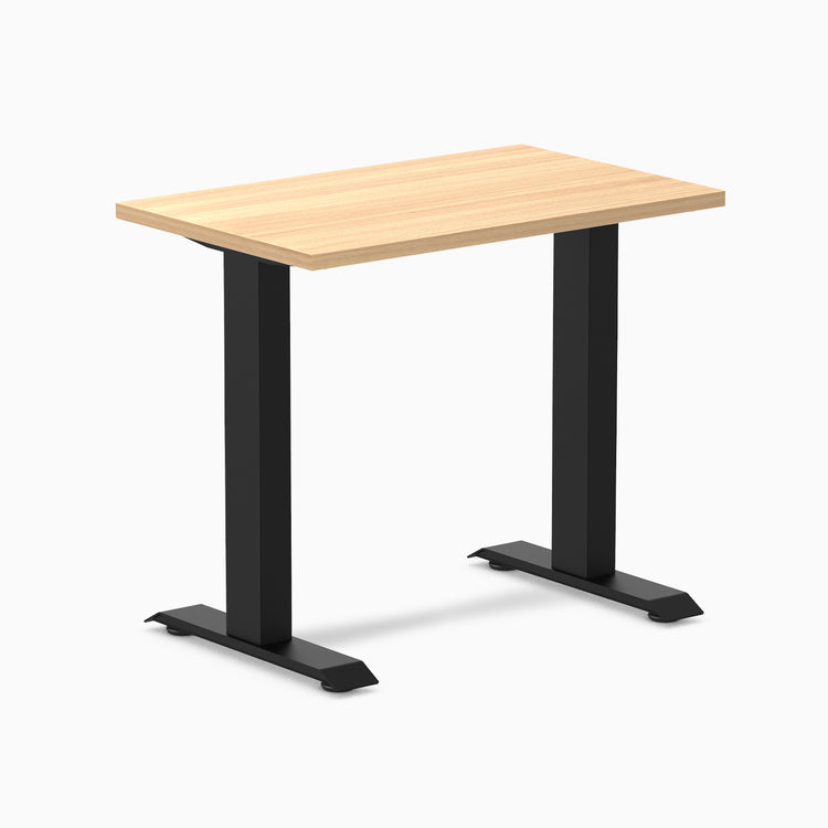 Desky fixed mini laminate desk 800mm sublime in black legs