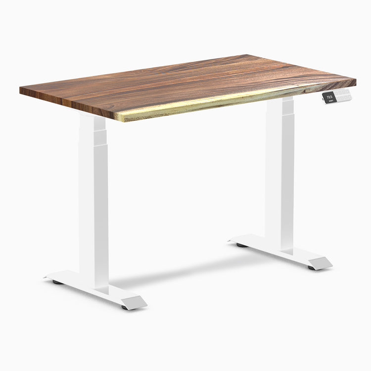 Desky dual mini hardwood saman 1000mm in white