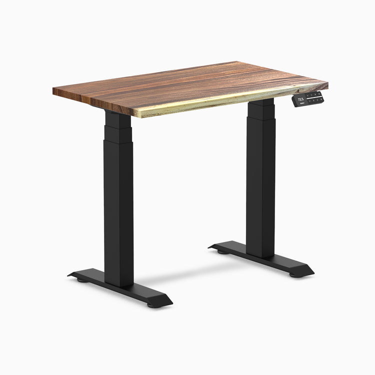 Desky dual mini hardwood saman 800mm in black