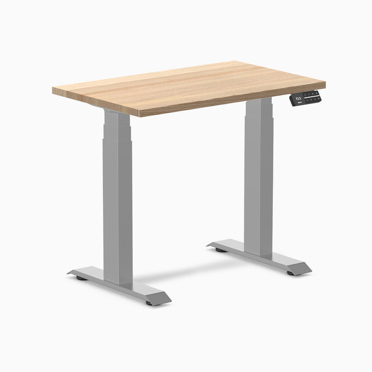 Desky dual mini hardwood white ash 800mm in gray