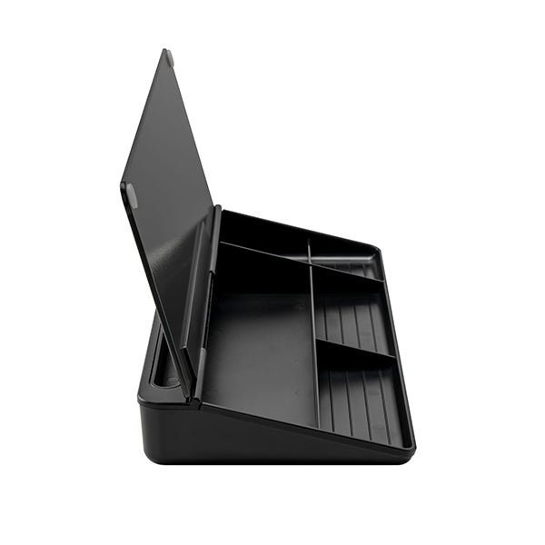 black desk organiser