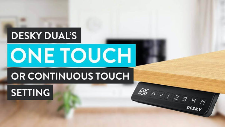 How To Program The Desky’s One Touch To Continuous Touch Setting