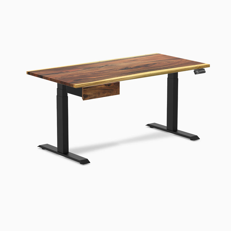 Desky Dual Hardwood Standing Desk With Drawer-Desky®