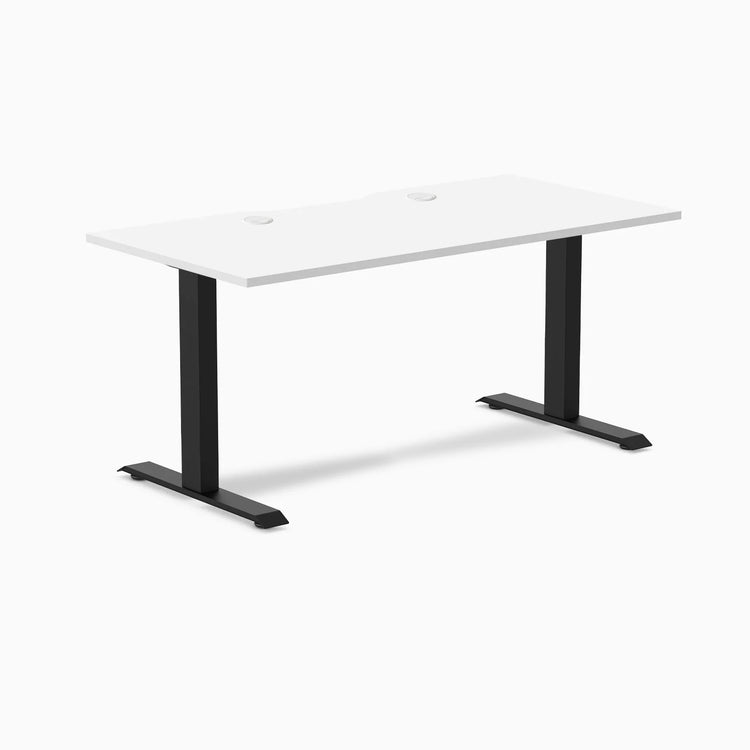 Desky Zero Scalloped Laminate Office Desk