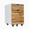 Softwood Acacia white minimal filing cabinet