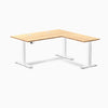 Desky Bamboo L-Shape Sit Stand Desk image 22