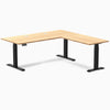 Desky Bamboo L-Shape Sit Stand Desk image 27