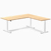 Desky Bamboo L-Shape Sit Stand Desk image 25