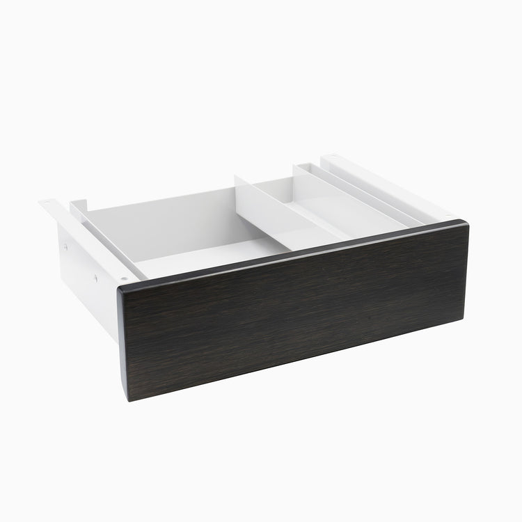 dark bamboo minimal drawer in white frame