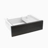 dark bamboo minimal drawer in white frame