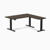 Desky Bamboo L-Shape Sit Stand Desk image 30