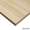 Desky Dual Mini Sit Stand Desk - classic oak desktop