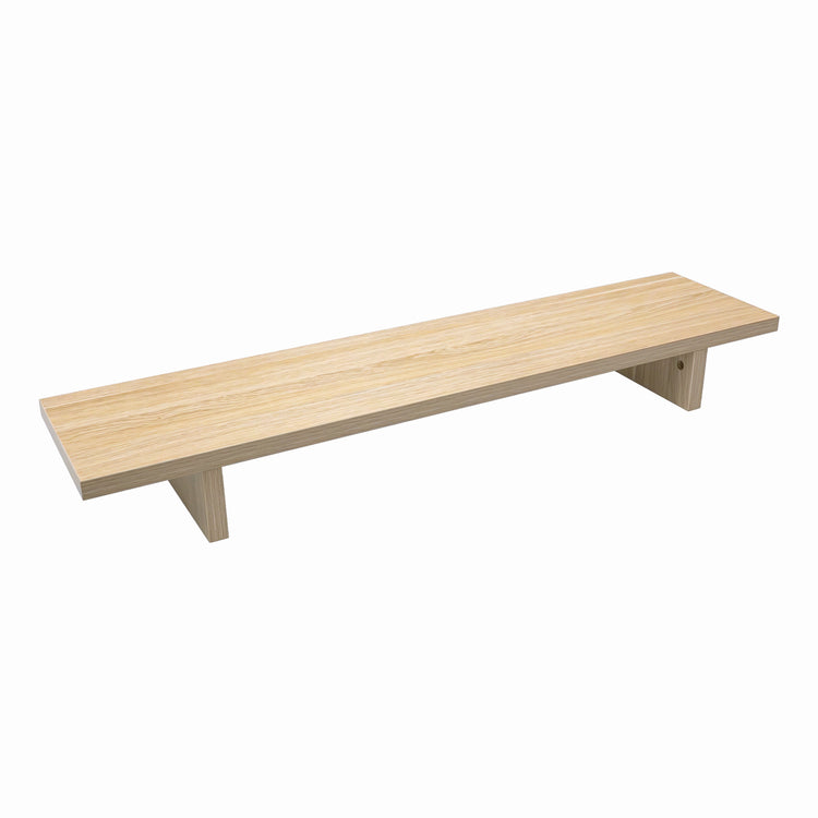 desky wooden monitor stand - classic oak