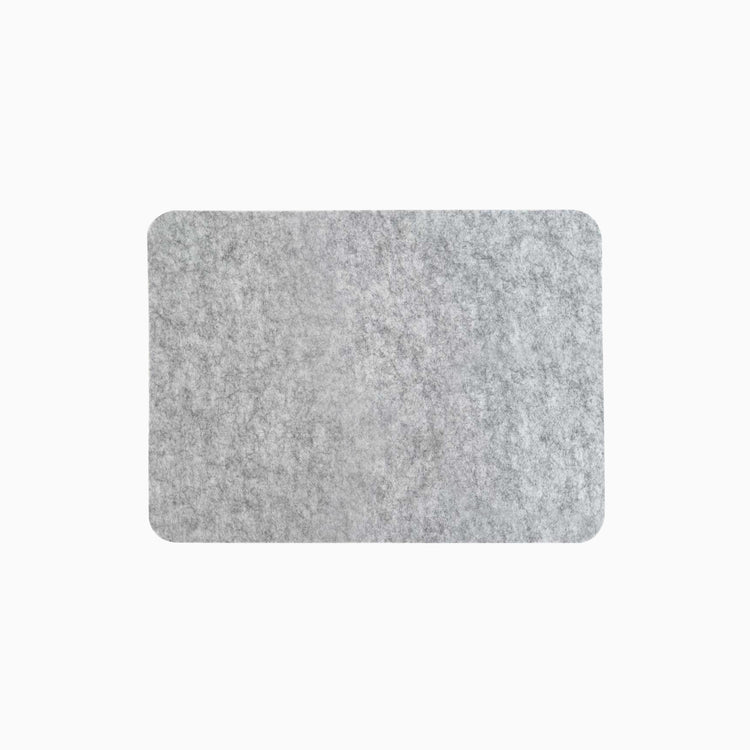 desky cork felt desk pad light grey