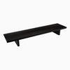 desky wooden monitor stand - dark bamboo