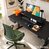 Desky Dual Bamboo Sit Stand Desk image 6