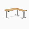 Desky Hardwood L-Shape Sit Stand Desk image 138
