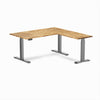 Desky Hardwood L-Shape Sit Stand Desk image 137