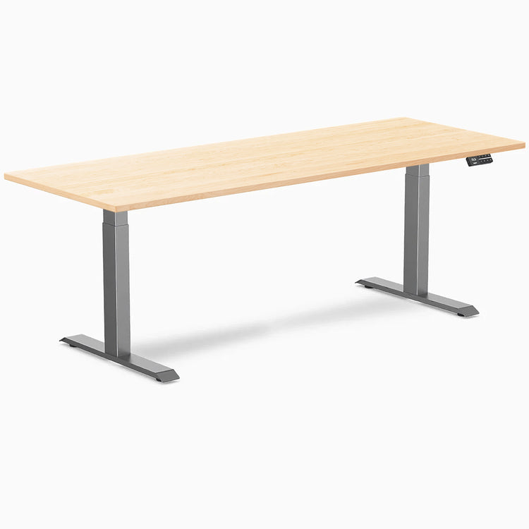 Desky Dual Hardwood Sit Stand Desk