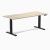 Desky Dual Scalloped Laminate Sit Stand Desk image 200
