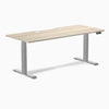 Desky Dual Scalloped Laminate Sit Stand Desk image 215