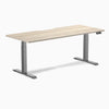 Desky Dual Scalloped Laminate Sit Stand Desk image 202