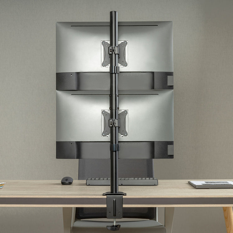 dual vertical monitor mount