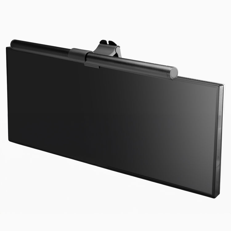 Monitor light bar ergonomic set up