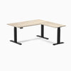 Desky L-Shape Laminate Sit Stand Desk image 140
