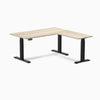 Desky L-Shape Laminate Sit Stand Desk image 132