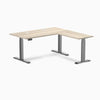 Desky L-Shape Laminate Sit Stand Desk image 142