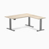 Desky L-Shape Laminate Sit Stand Desk image 134